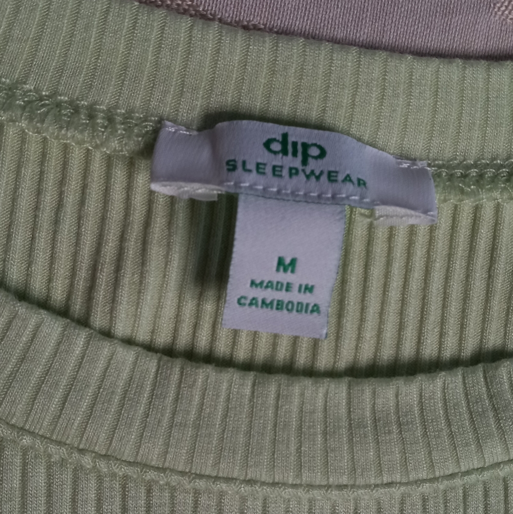 dip Sleepwear Light Green Ribbed Top & Lounge Pants - Picture 2 of 7